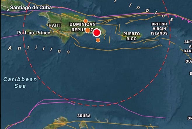 Sismológico de la UASD reporta sismo de 5.6 en San Pedro de Macorís